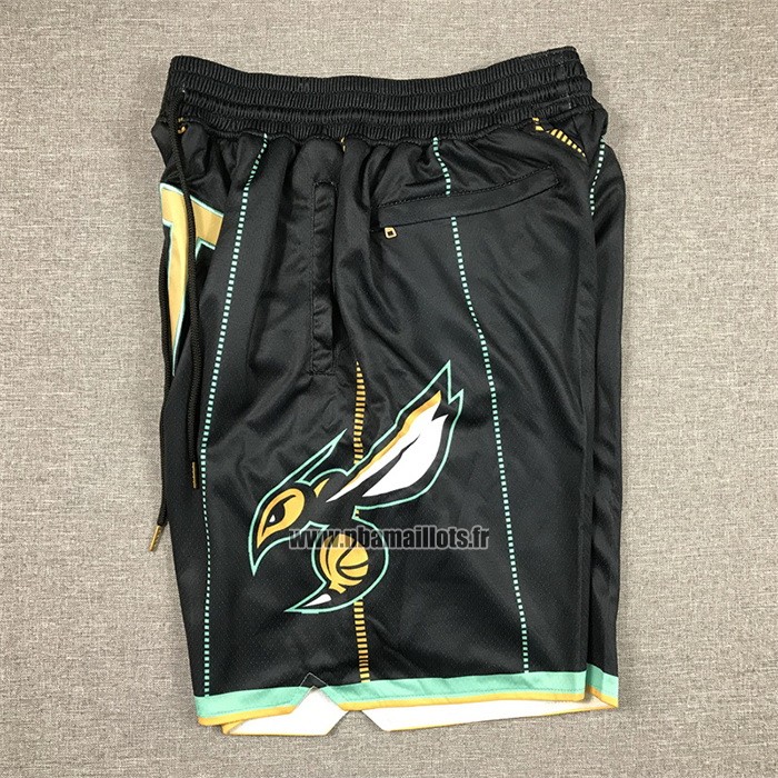 Short Charlotte Hornets Ville Just Don 2022-23 Noir